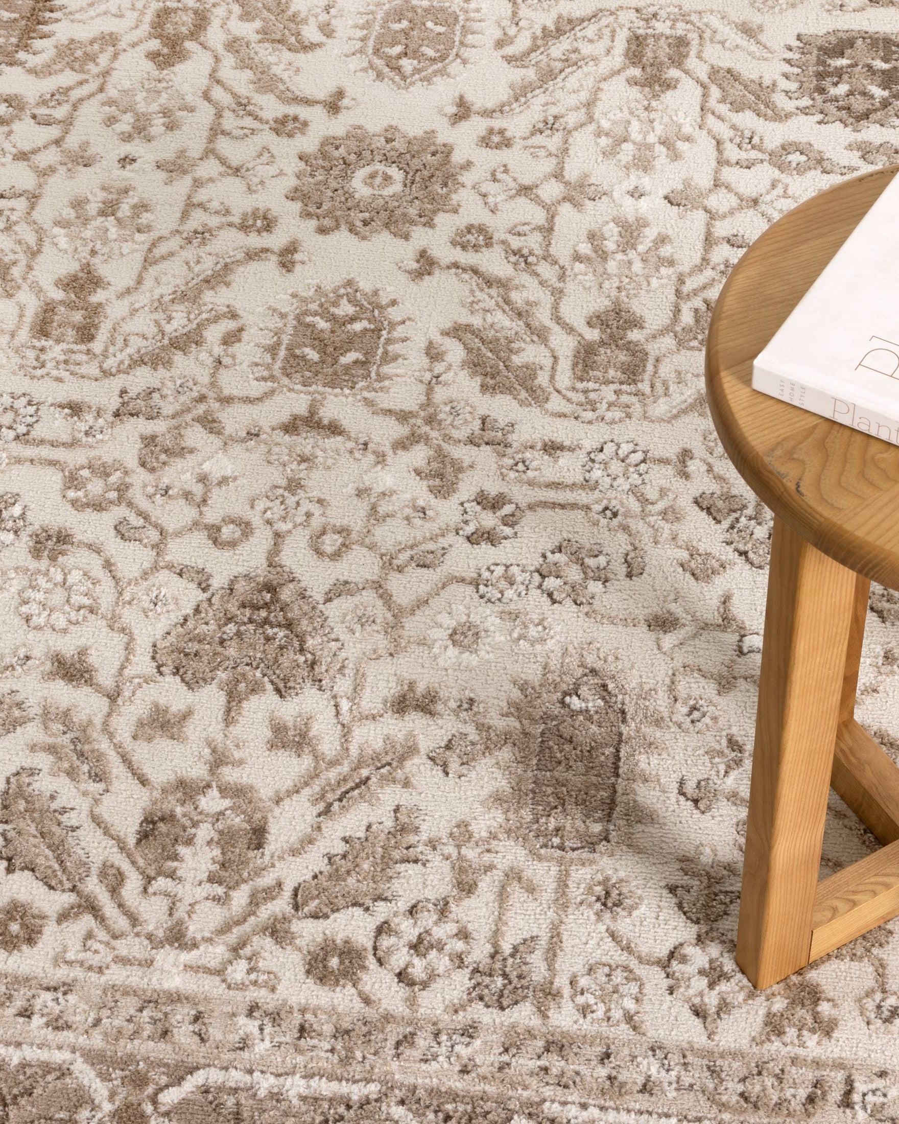 Sierra Oriental Border Brown Rug - Brown area rug rug from Vogue Rugs Australia