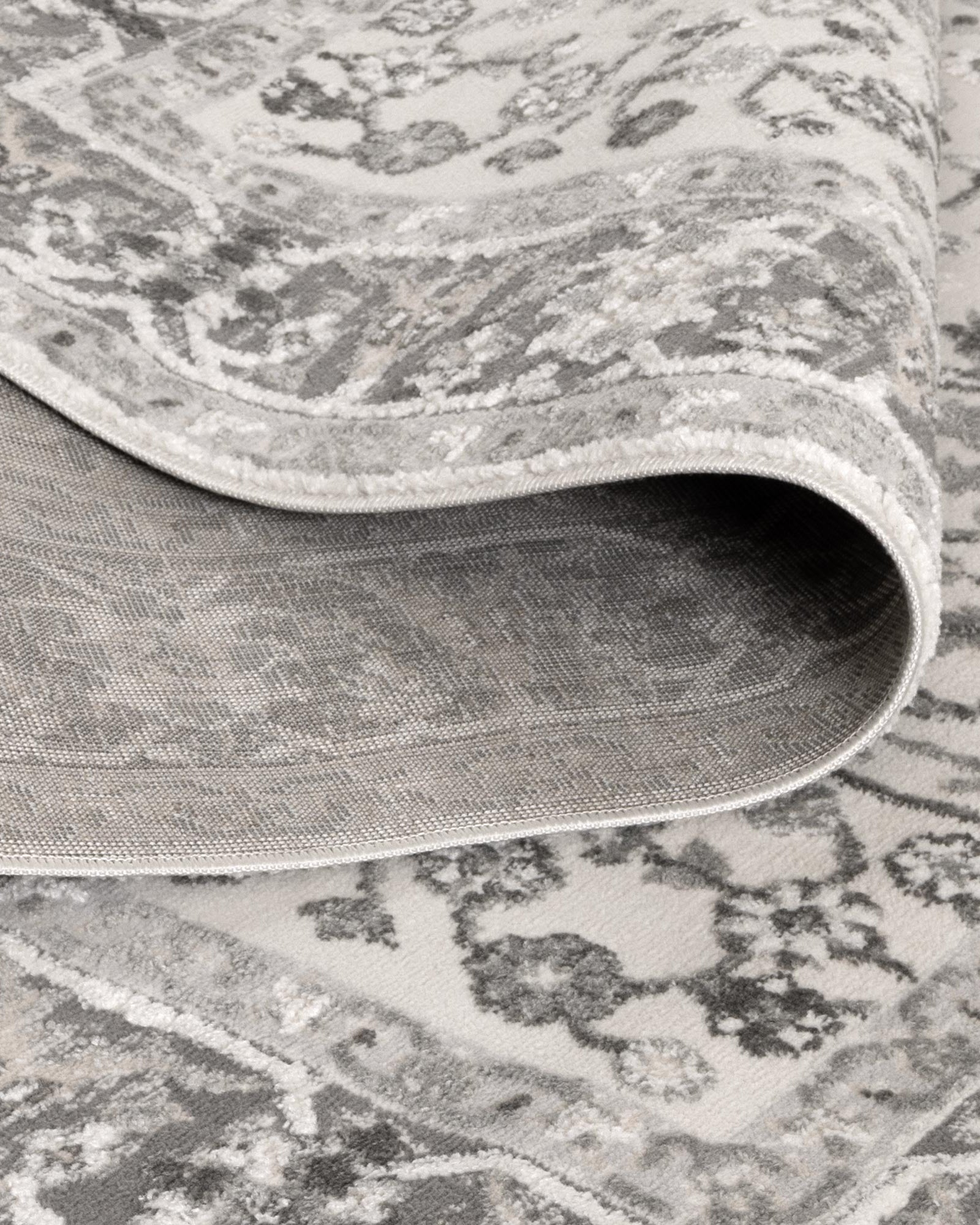 Sierra Oriental Border Grey Rug - Grey area rug rug from Vogue Rugs Australia