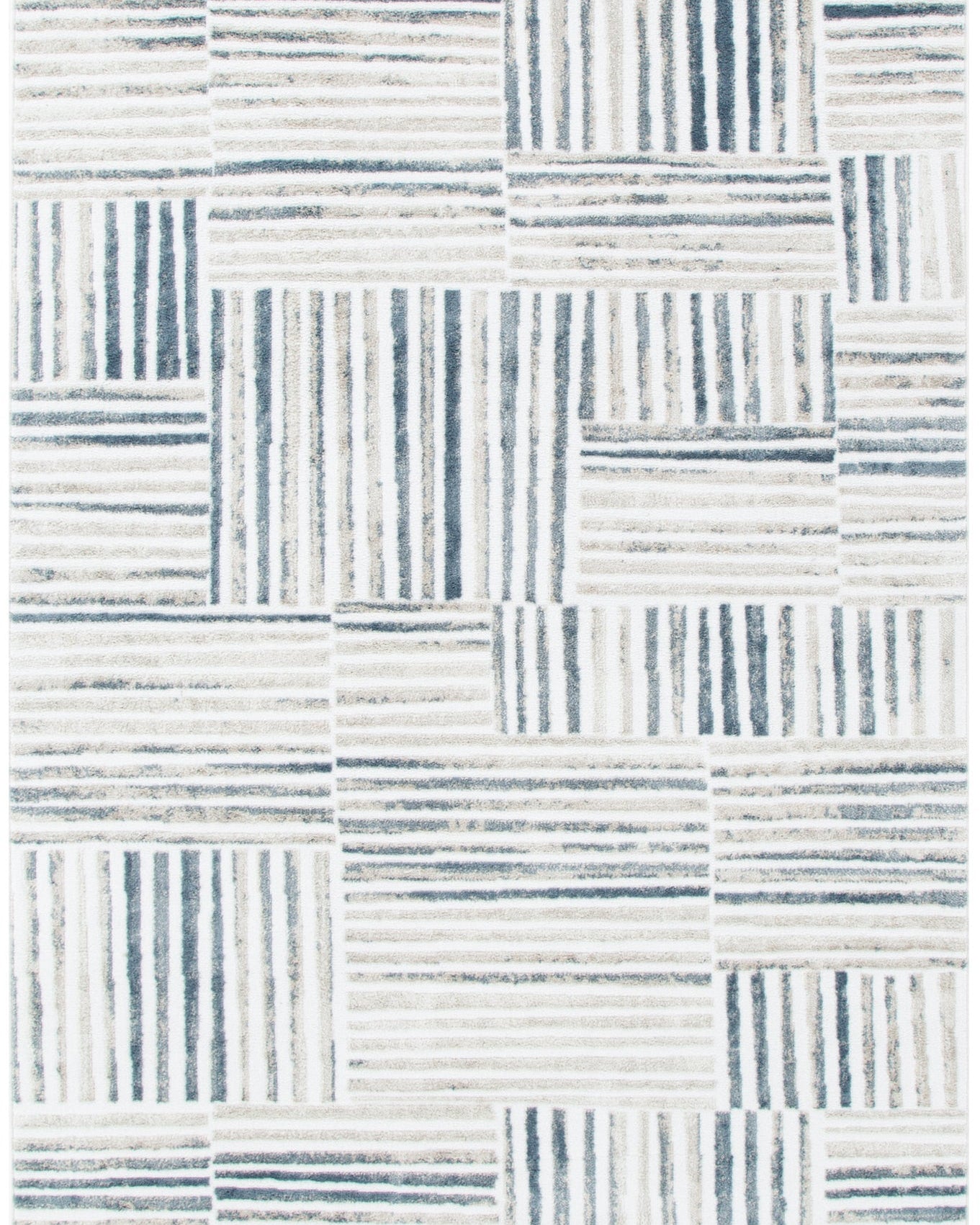 Wellington Geometric Lines Blue Rug - W002 - Blue area rug rug from Vogue Rugs Australia