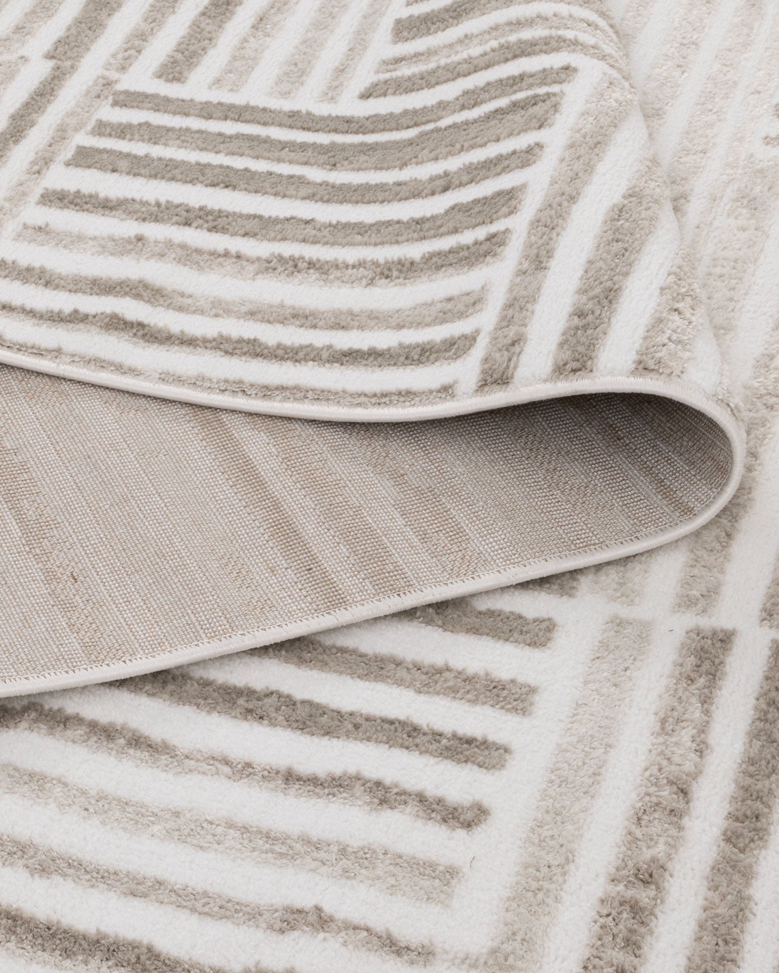 Wellington Geometric Lines Beige Rug - W003 - Beige area rug rug from Vogue Rugs Australia