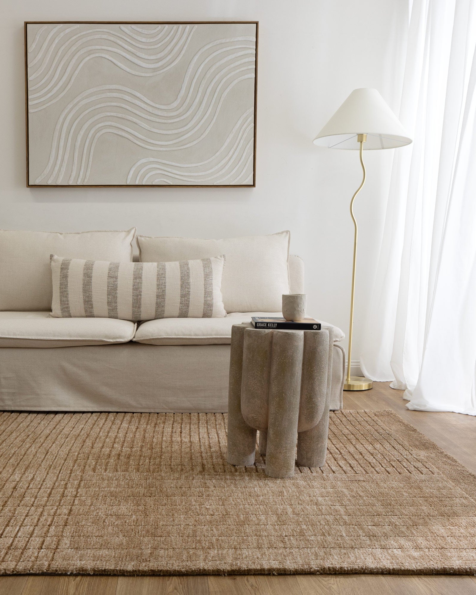 Canyon Warm Sand Carved Rug - CANYON03 - area rug rug from Vogue Rugs Australia
