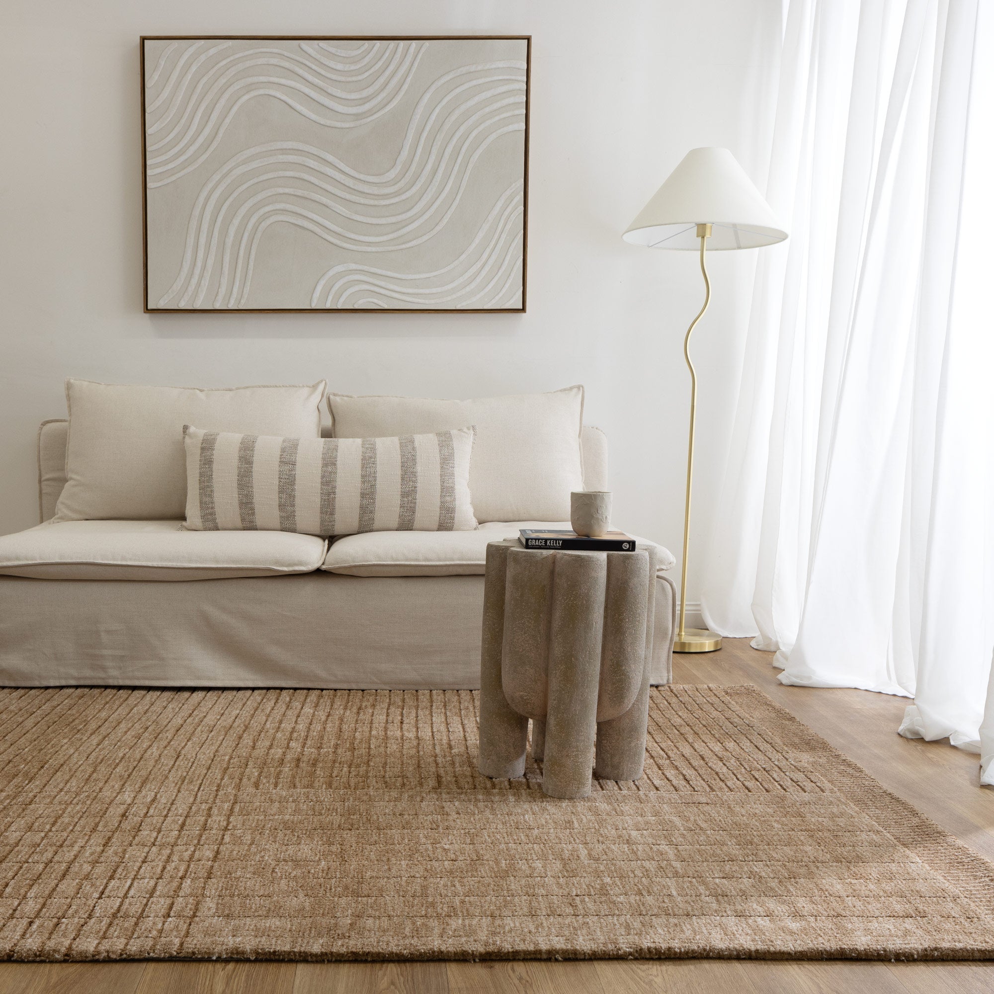 Canyon Warm Sand Carved Rug - CANYON03 - area rug rug from Vogue Rugs Australia