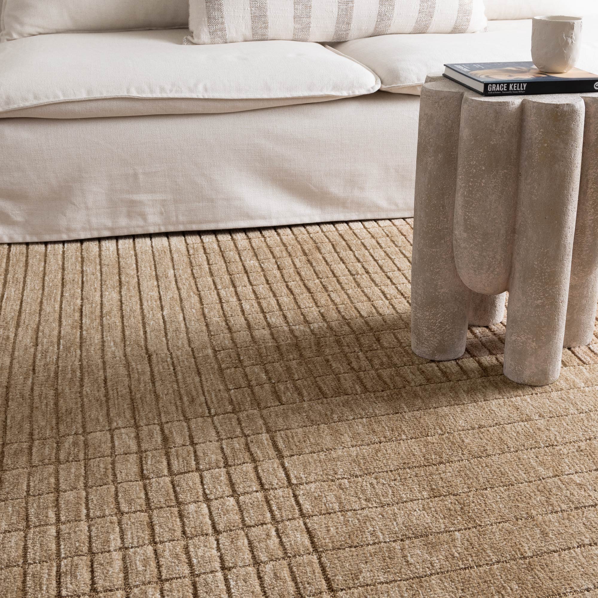 Canyon Warm Sand Carved Rug - CANYON03 - area rug rug from Vogue Rugs Australia