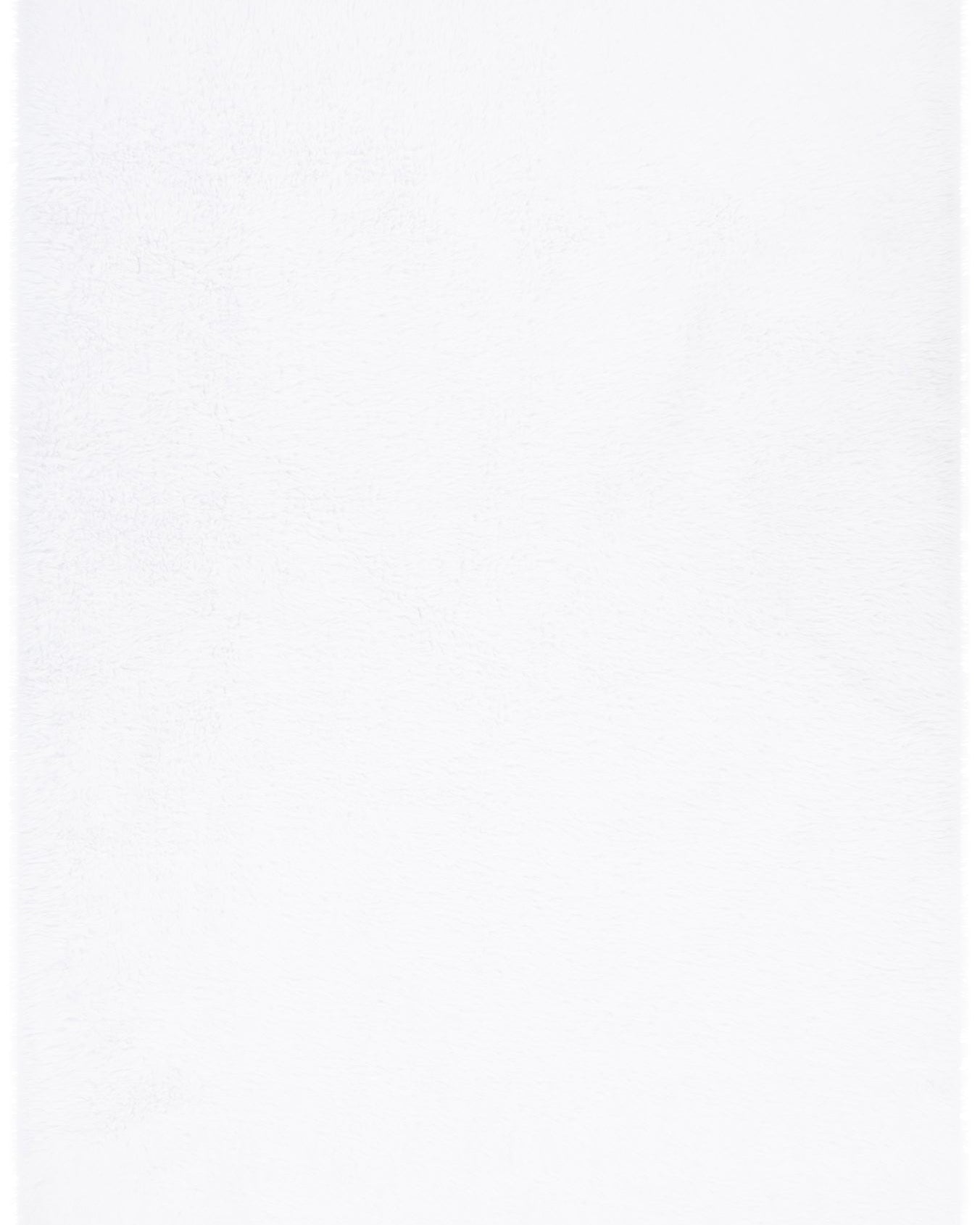 Lyla Machine Washable Shaggy White Rug.