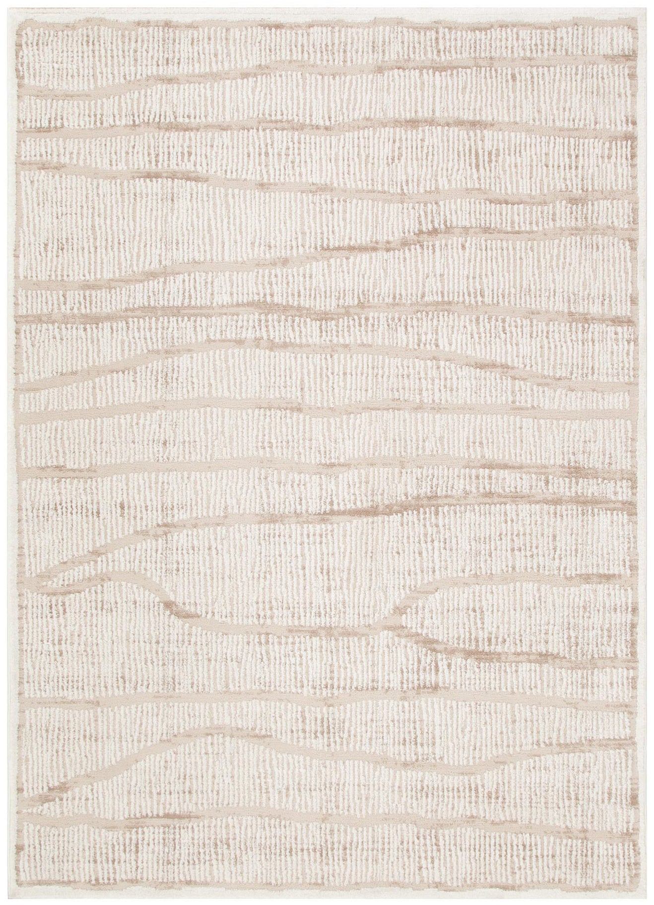 Sierra Abstract Ivory Lines Rug - Ivory modern abstract rug from Vogue Rugs Australia
