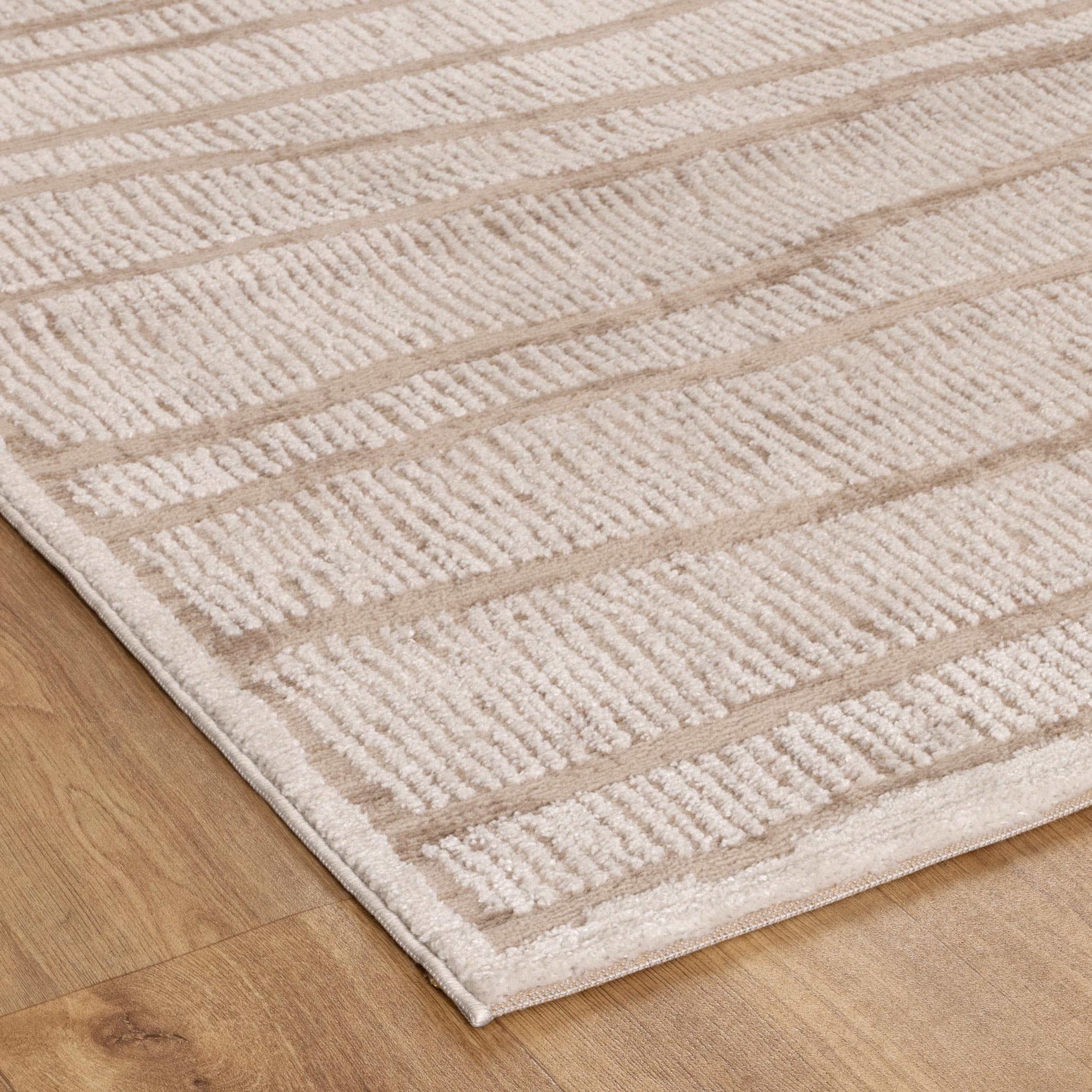 Sierra Abstract Ivory Lines Rug - Ivory modern abstract rug from Vogue Rugs Australia