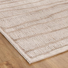 Sierra Abstract Ivory Lines Rug - Ivory modern abstract rug from Vogue Rugs Australia