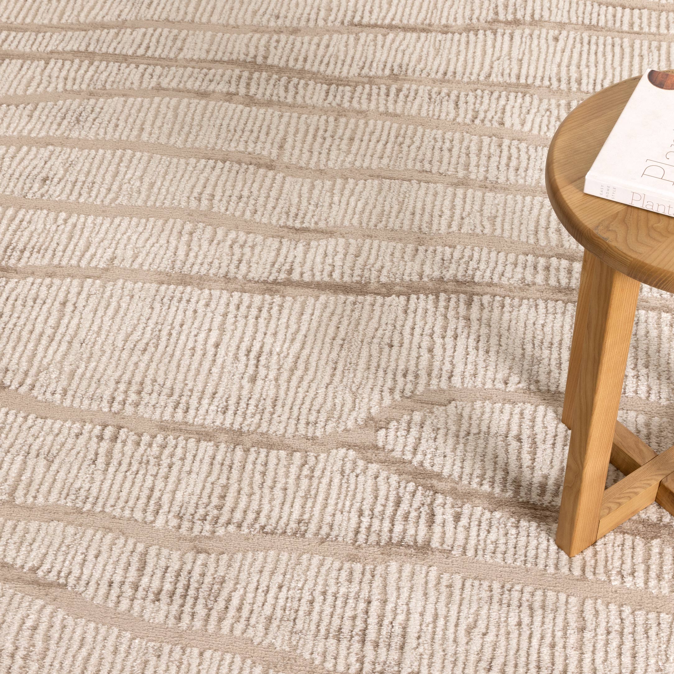 Sierra Abstract Ivory Lines Rug - Ivory modern abstract rug from Vogue Rugs Australia
