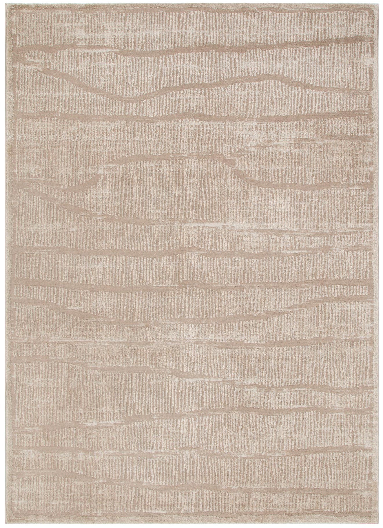 Sierra Abstract Beige Lines Rug.