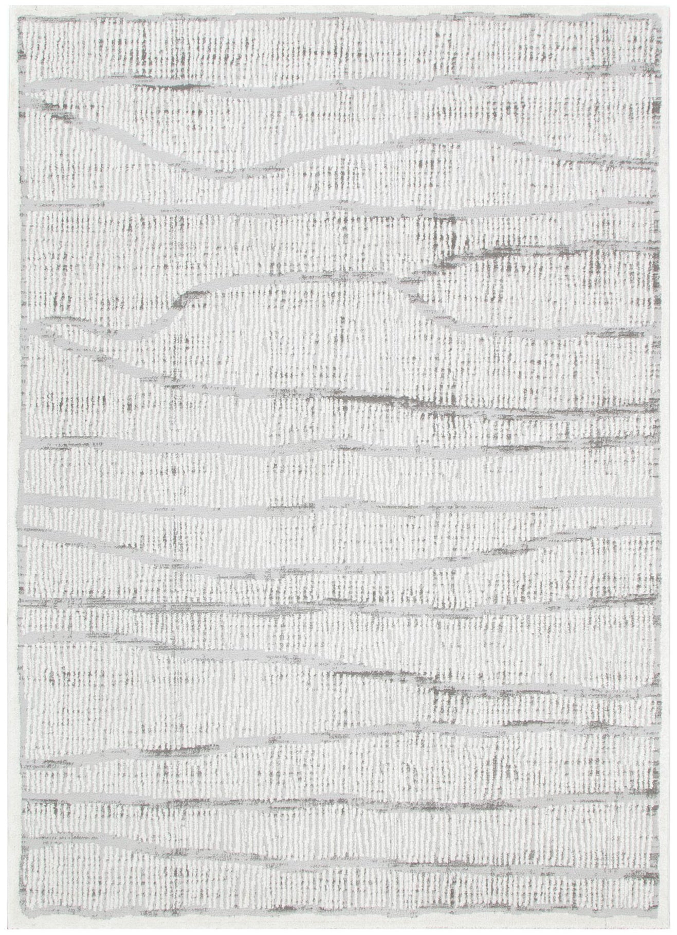 Sierra Abstract Silver Lines Rug.