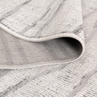 Sierra Abstract Silver Lines Rug.