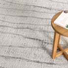 Sierra Abstract Silver Lines Rug.