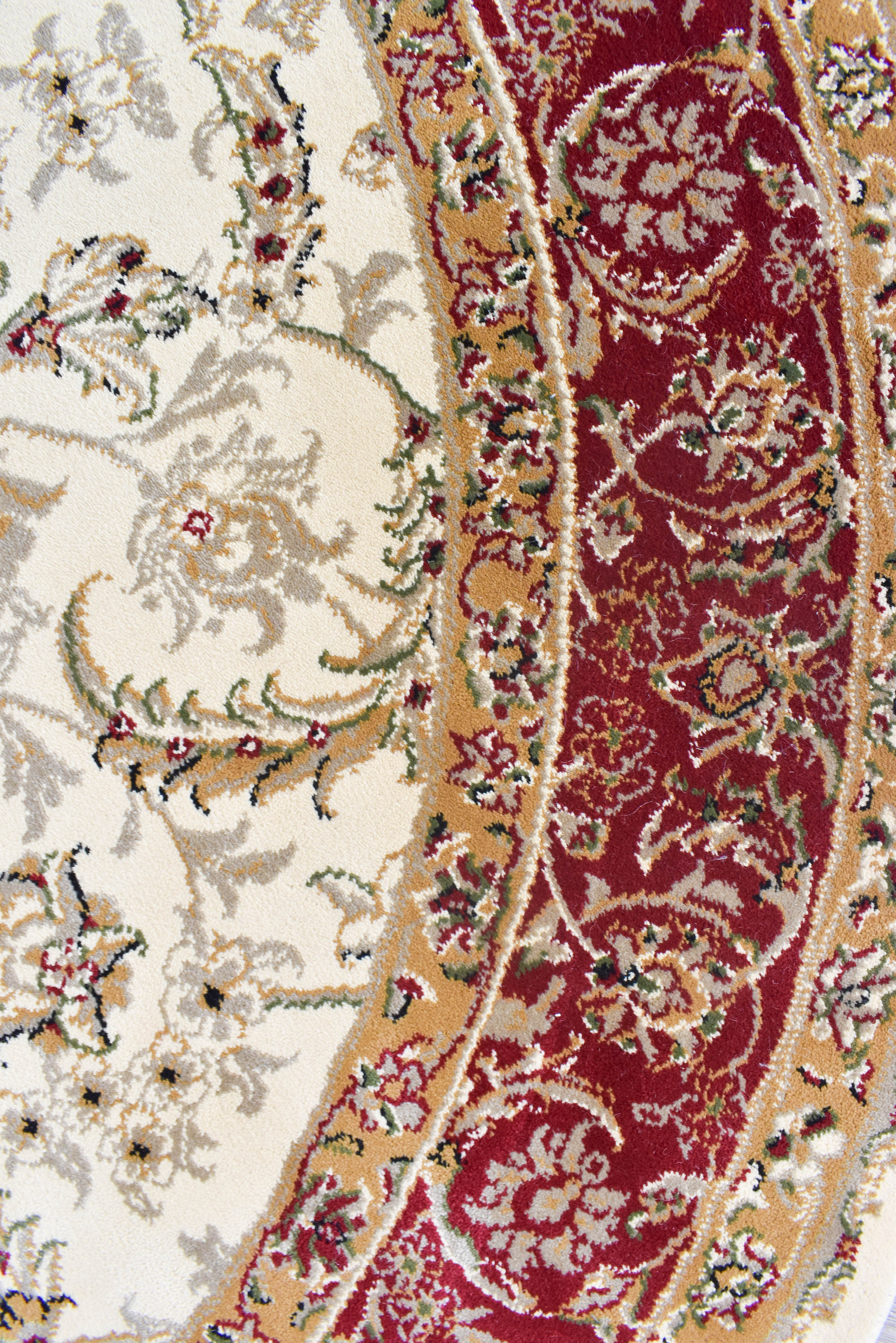 Adelaide 15 Cream Red - Cream traditional rug from Vogue Rugs Australia