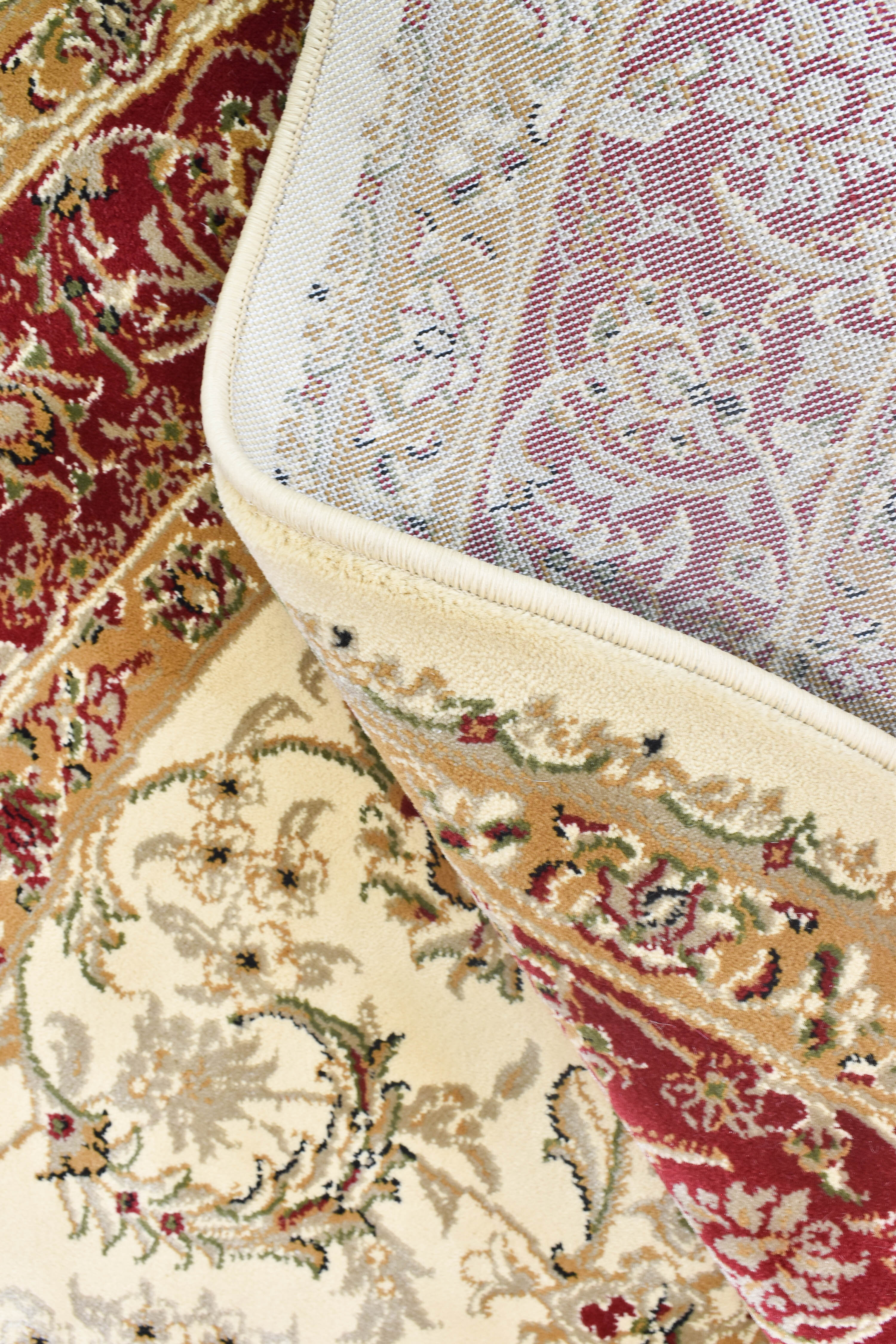Adelaide 15 Cream Red - Cream traditional rug from Vogue Rugs Australia