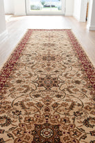 Adelaide 15 Cream Red Runner - Cream traditional rug from Vogue Rugs Australia