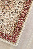 Adelaide 15 Cream Red Runner - Cream traditional rug from Vogue Rugs Australia