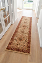 Adelaide 15 Cream Red Runner - Cream traditional rug from Vogue Rugs Australia