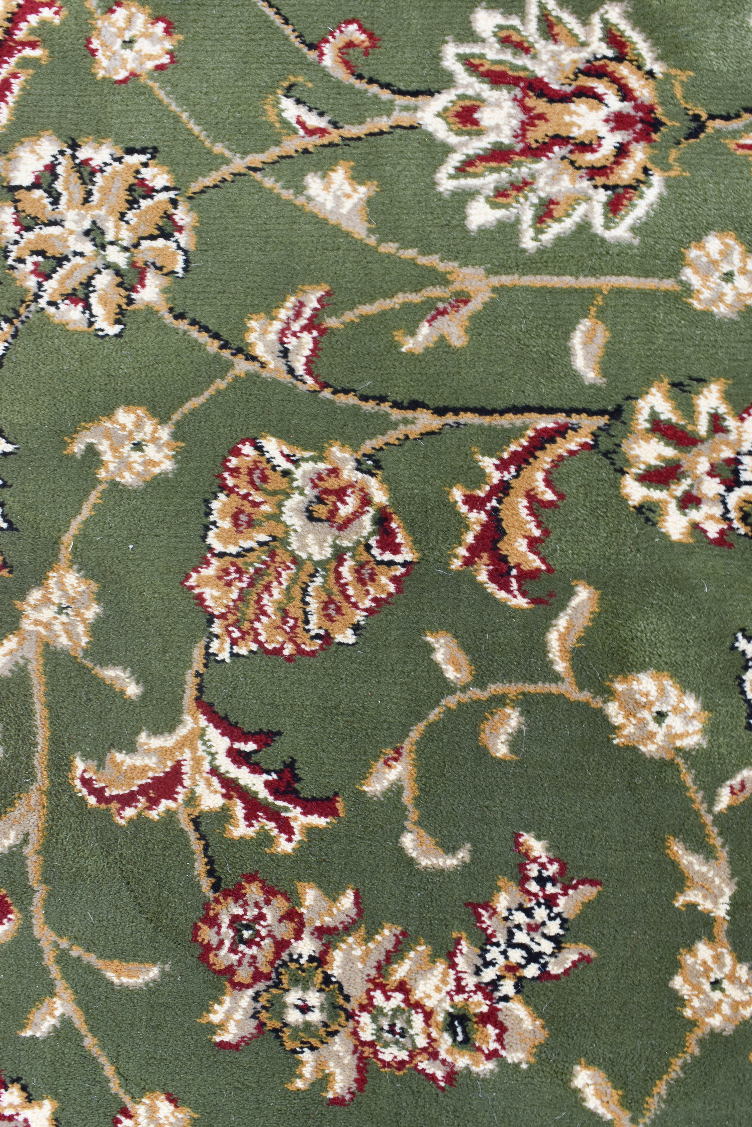 Adelaide 79 Green - Cream traditional rug from Vogue Rugs Australia