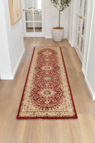 Adelaide 15 Red Runner - Cream traditional rug from Vogue Rugs Australia
