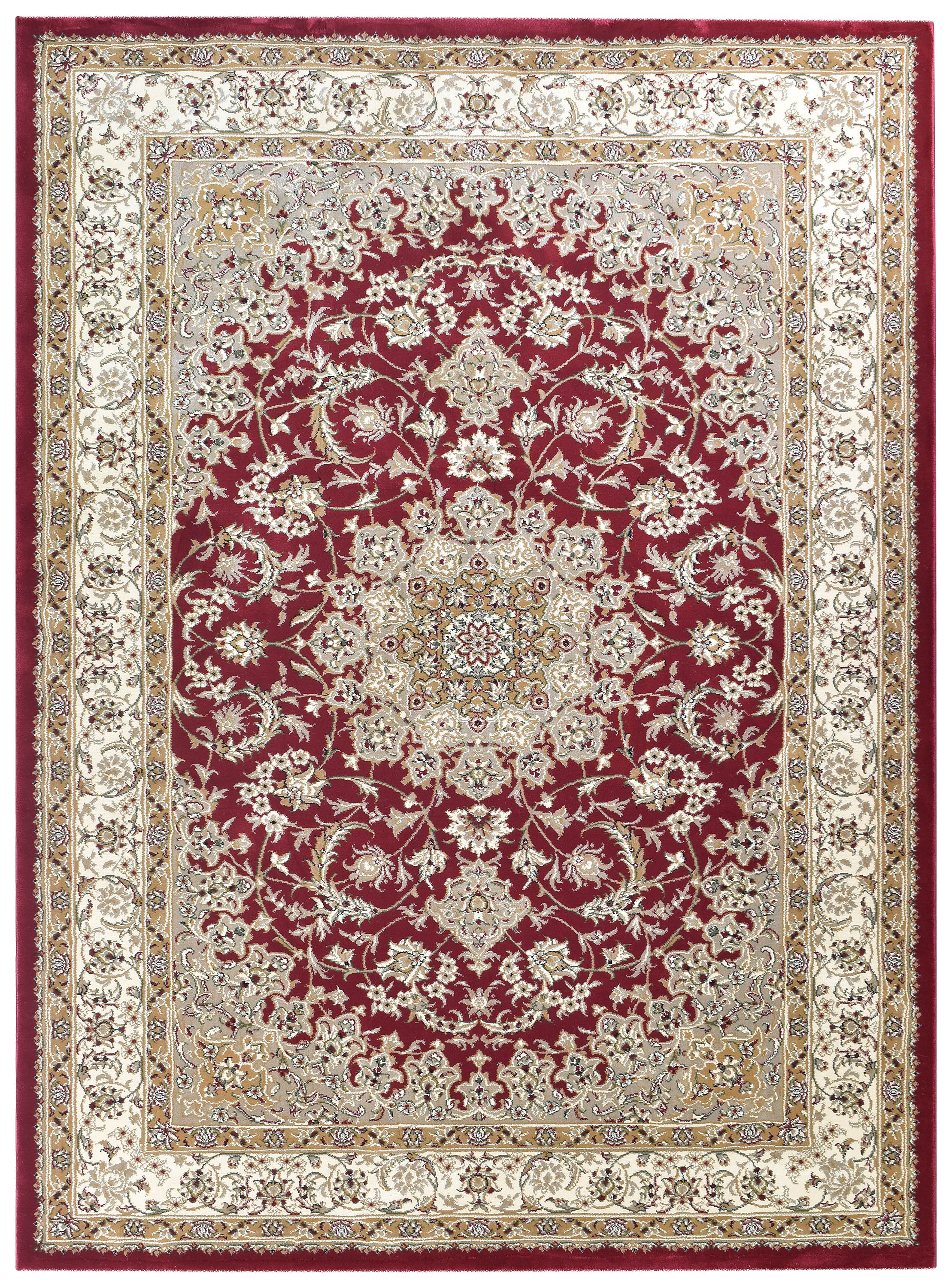 Adelaide 15 Red - Cream traditional rug from Vogue Rugs Australia