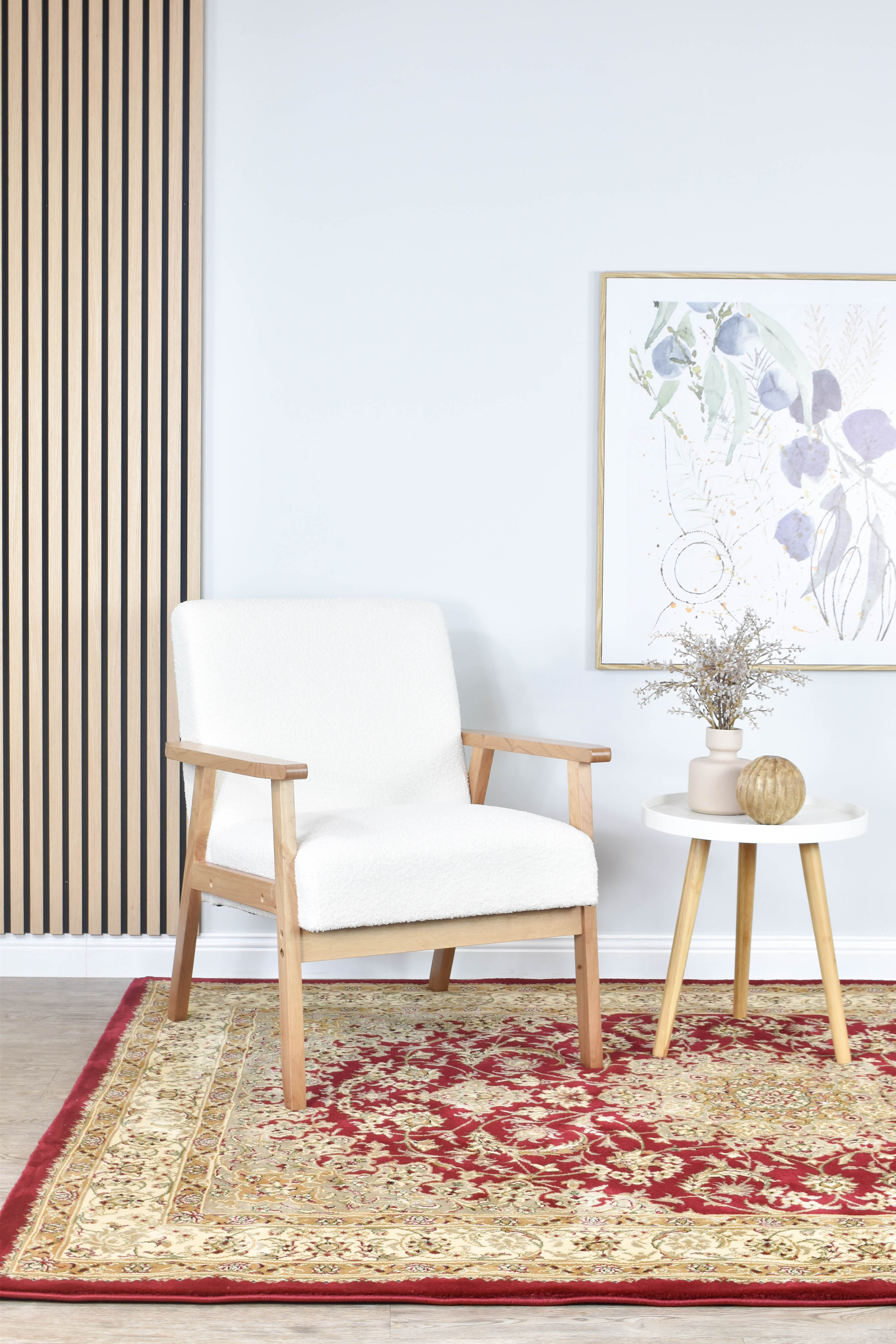 Adelaide 15 Red - Cream traditional rug from Vogue Rugs Australia