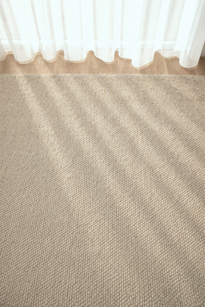 Allure Stone Mist Wool Rug.