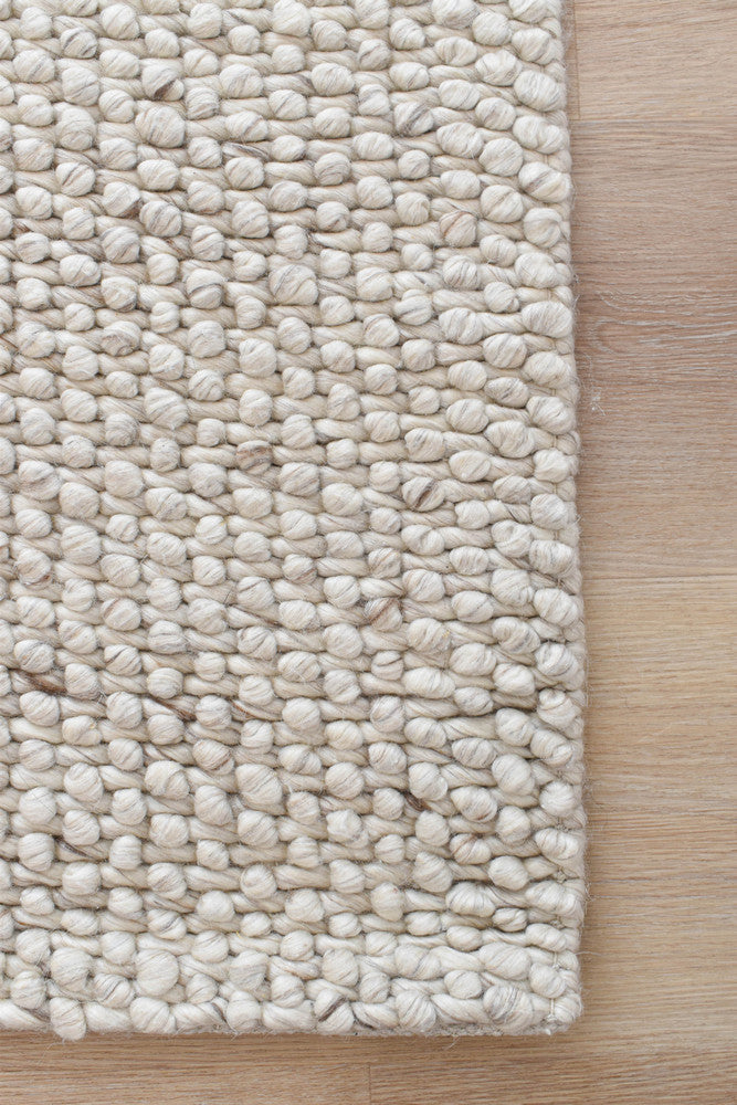 Allure Warm Ivory Wool Rug.