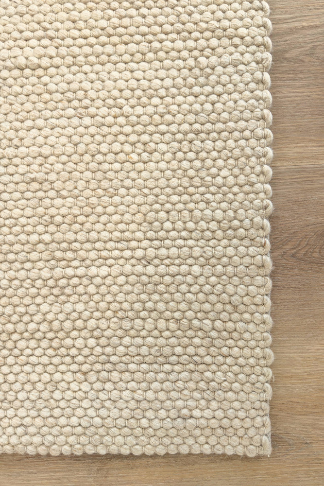Allure Wheat Mist Wool Rug.