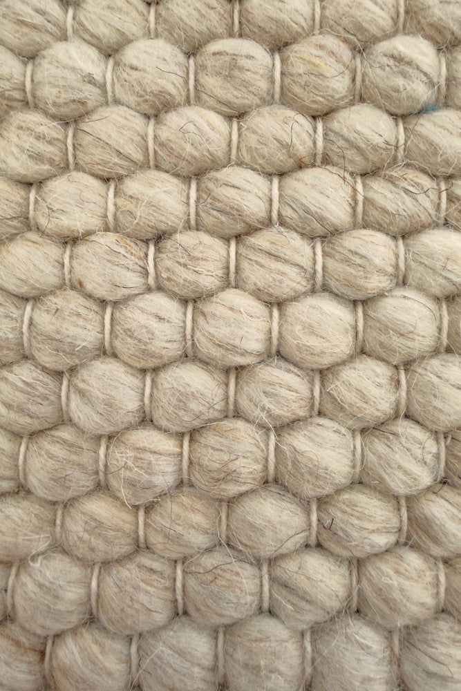 Allure Wheat Mist Wool Rug - Cream flatweave rug from Vogue Rugs Australia