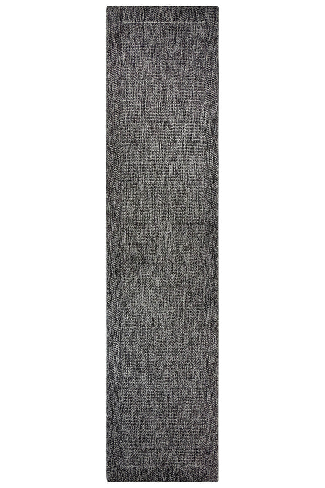 All Seasons Outdoor Anthracite Runner - Grey indoor/outdoor rug from Vogue Rugs Australia