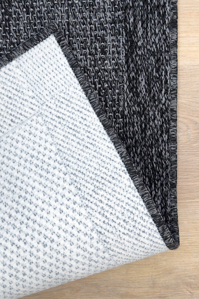 All Seasons Outdoor Anthracite Runner - Grey indoor/outdoor rug from Vogue Rugs Australia