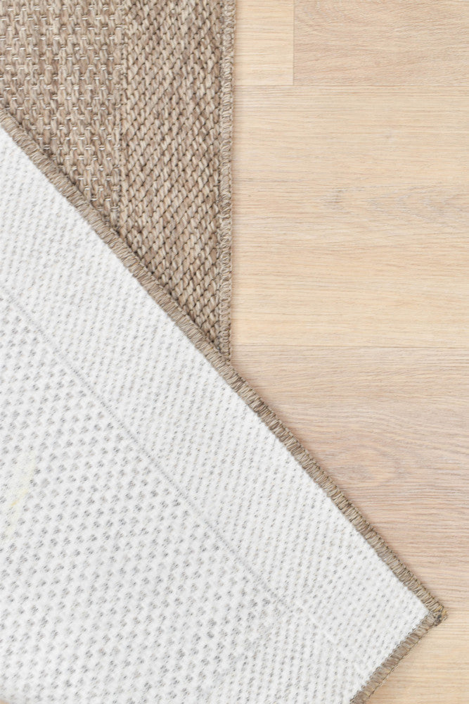 All Seasons Outdoor Beige Runner - Beige indoor/outdoor rug from Vogue Rugs Australia