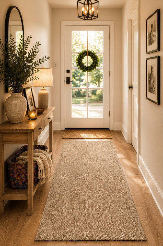 All Seasons Outdoor Beige Runner - Beige indoor/outdoor rug from Vogue Rugs Australia
