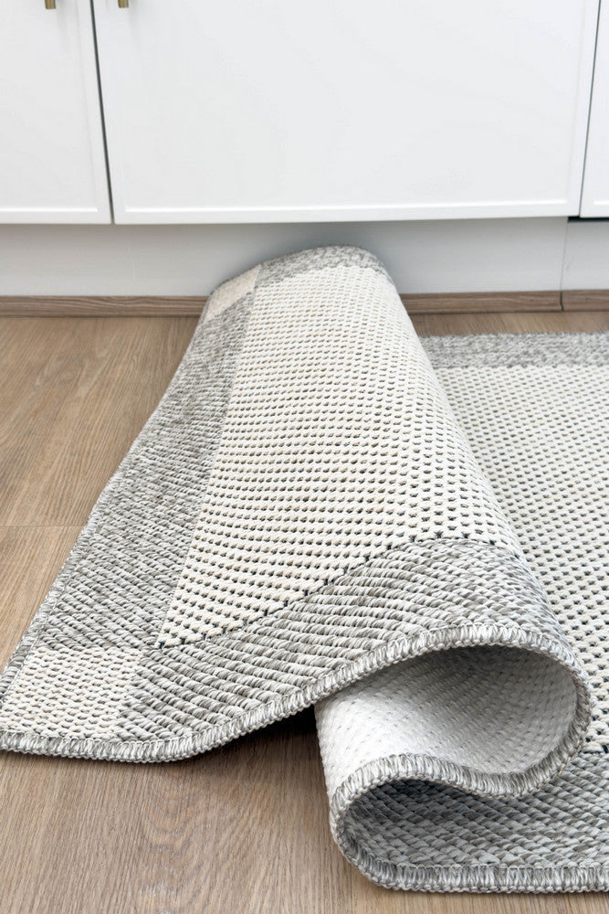 All Seasons Outdoor Cream Grey - Cream indoor/outdoor rug from Vogue Rugs Australia