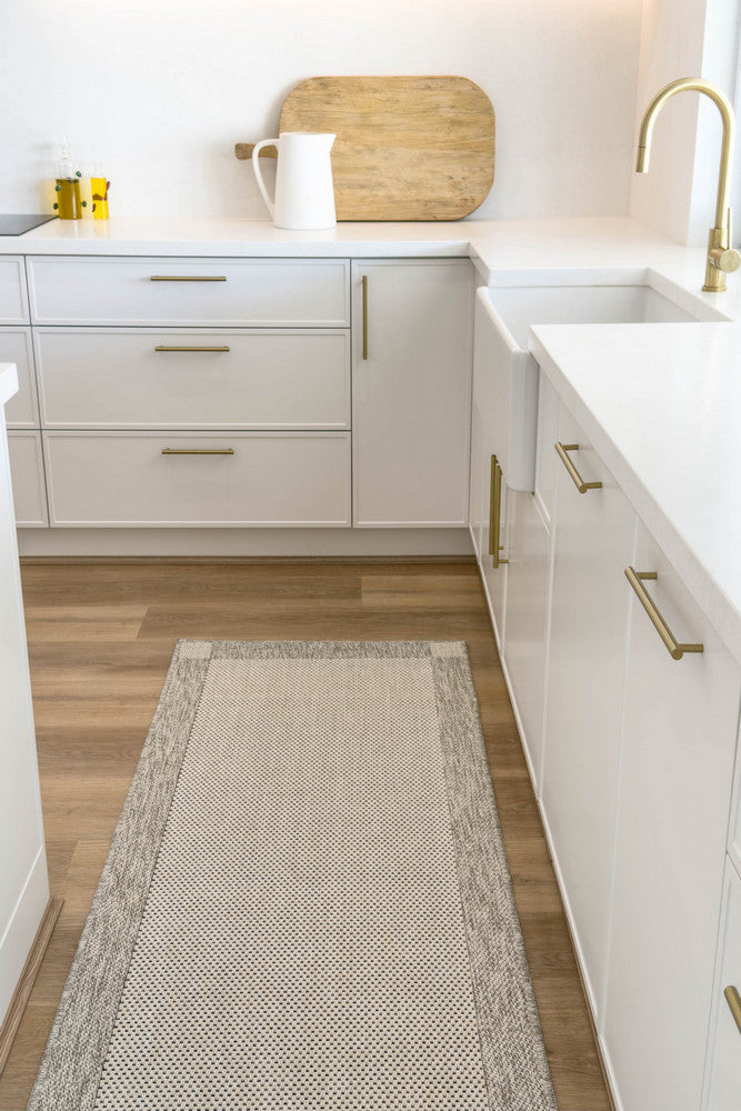 All Seasons Outdoor Cream Grey - Cream indoor/outdoor rug from Vogue Rugs Australia
