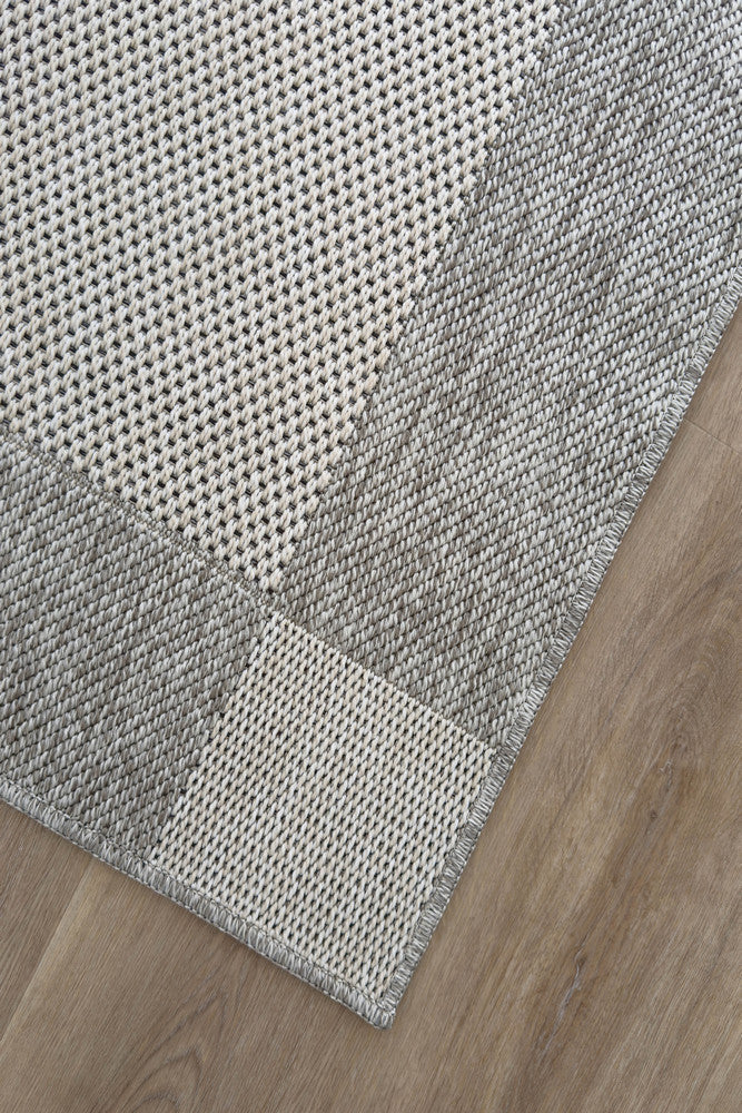 All Seasons Outdoor Cream Grey - Cream indoor/outdoor rug from Vogue Rugs Australia