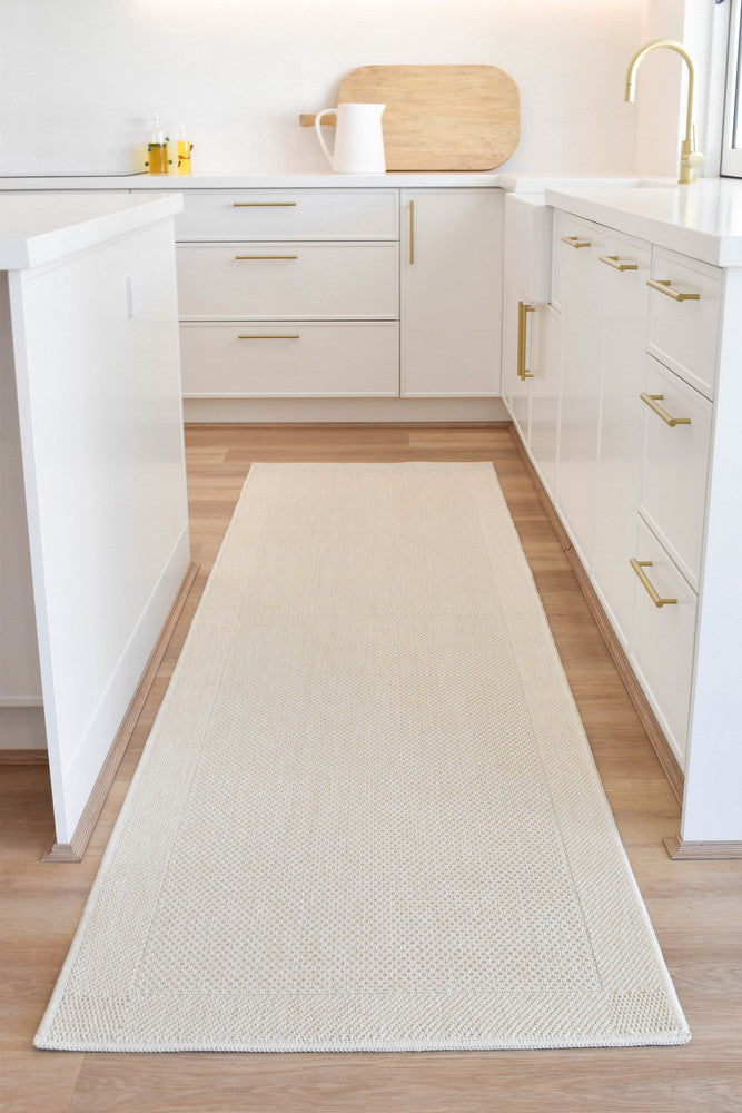 All Seasons Outdoor Cream Runner - Cream indoor/outdoor rug from Vogue Rugs Australia