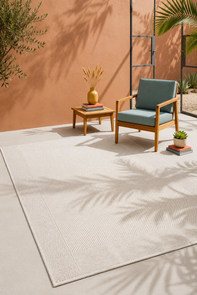 All Seasons Outdoor Cream - Cream indoor/outdoor rug from Vogue Rugs Australia