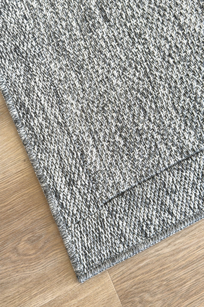 All Seasons Outdoor Grey Runner - Grey indoor/outdoor rug from Vogue Rugs Australia