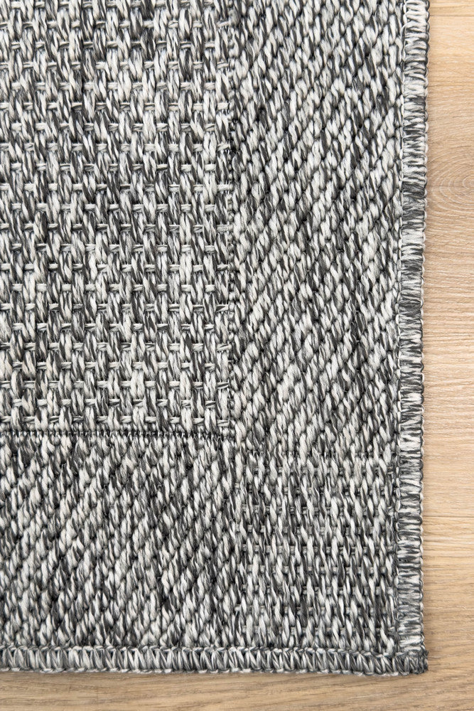 All Seasons Outdoor Grey Runner - Grey indoor/outdoor rug from Vogue Rugs Australia