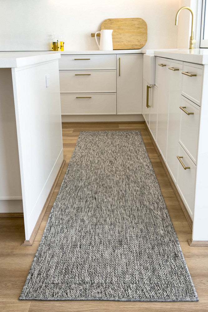 All Seasons Outdoor Grey Runner - Grey indoor/outdoor rug from Vogue Rugs Australia