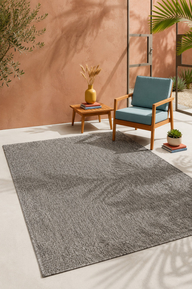 All Seasons Outdoor Grey - Grey indoor/outdoor rug from Vogue Rugs Australia
