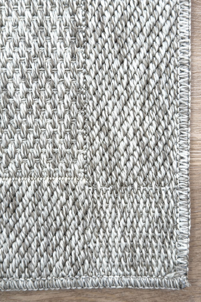 All Seasons Outdoor Light Grey Runner - Grey indoor/outdoor rug from Vogue Rugs Australia