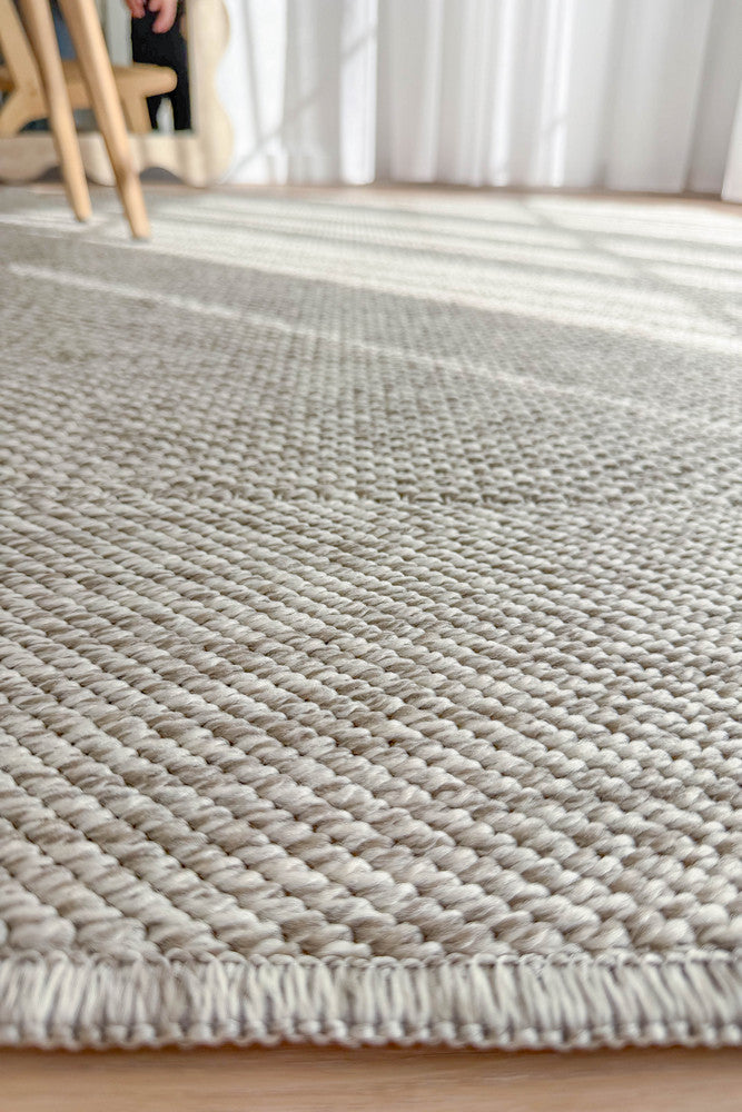 All Seasons Outdoor Light Grey - Grey indoor/outdoor rug from Vogue Rugs Australia
