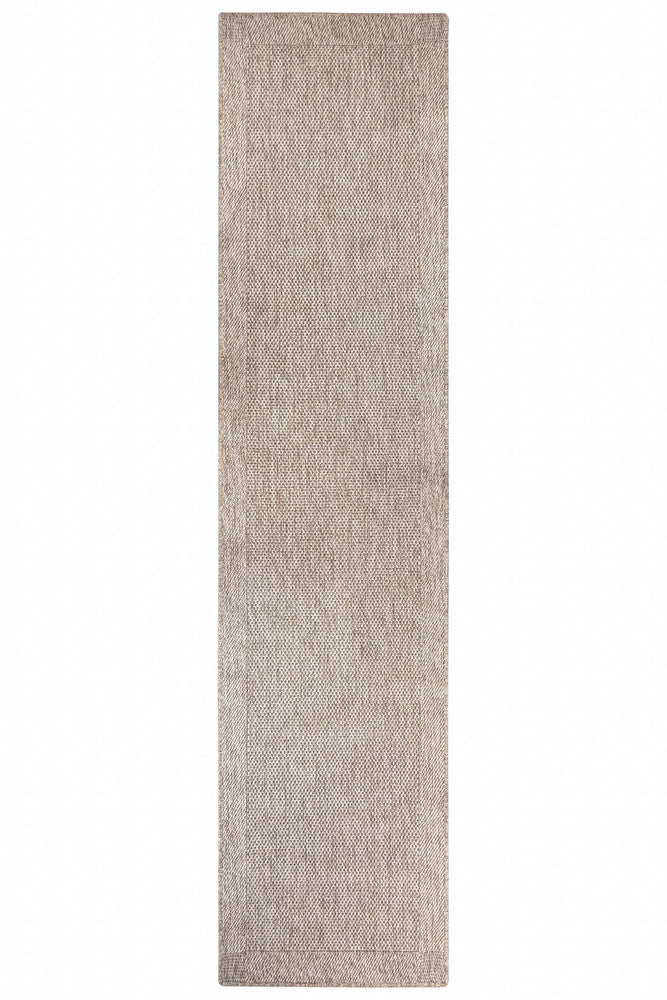 All Seasons Outdoor Light Beige Runner - Beige indoor/outdoor rug from Vogue Rugs Australia