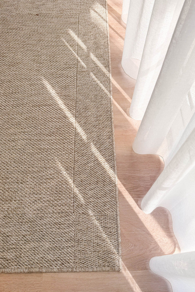 All Seasons Outdoor Light Beige - Beige indoor/outdoor rug from Vogue Rugs Australia