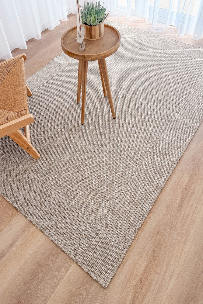 All Seasons Outdoor Light Beige - Beige indoor/outdoor rug from Vogue Rugs Australia