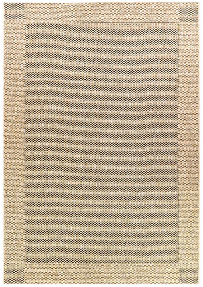 All Seasons Outdoor Sand Black - Black indoor/outdoor rug from Vogue Rugs Australia
