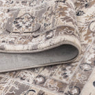 Atina Distressed Transitional Beige Grey Rug - AT05.