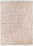 Berno Pink Ivory Loop Stripes Rug - B002.